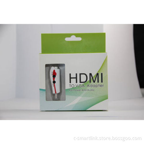 HDMI to VGA adapters/with audio output/with DC 5V, charging, 1080P, 165MHZ/1.65Gbps